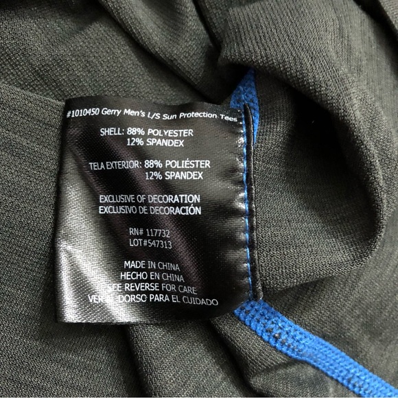 Gerry Weber Sun Protection Shirt Rash Guard Long Sleeve Shirt Men's Size Large - Picture 6 of 7